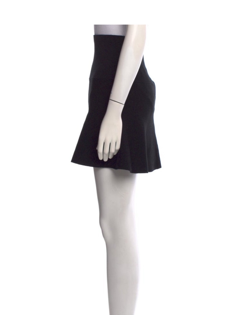 The Frankie Shop Pleated Mini Skirt Black Size S High-Waist - Picture 2 of 3